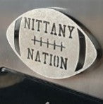 Nittany Nation Football Shape Stainless Steel Magnet