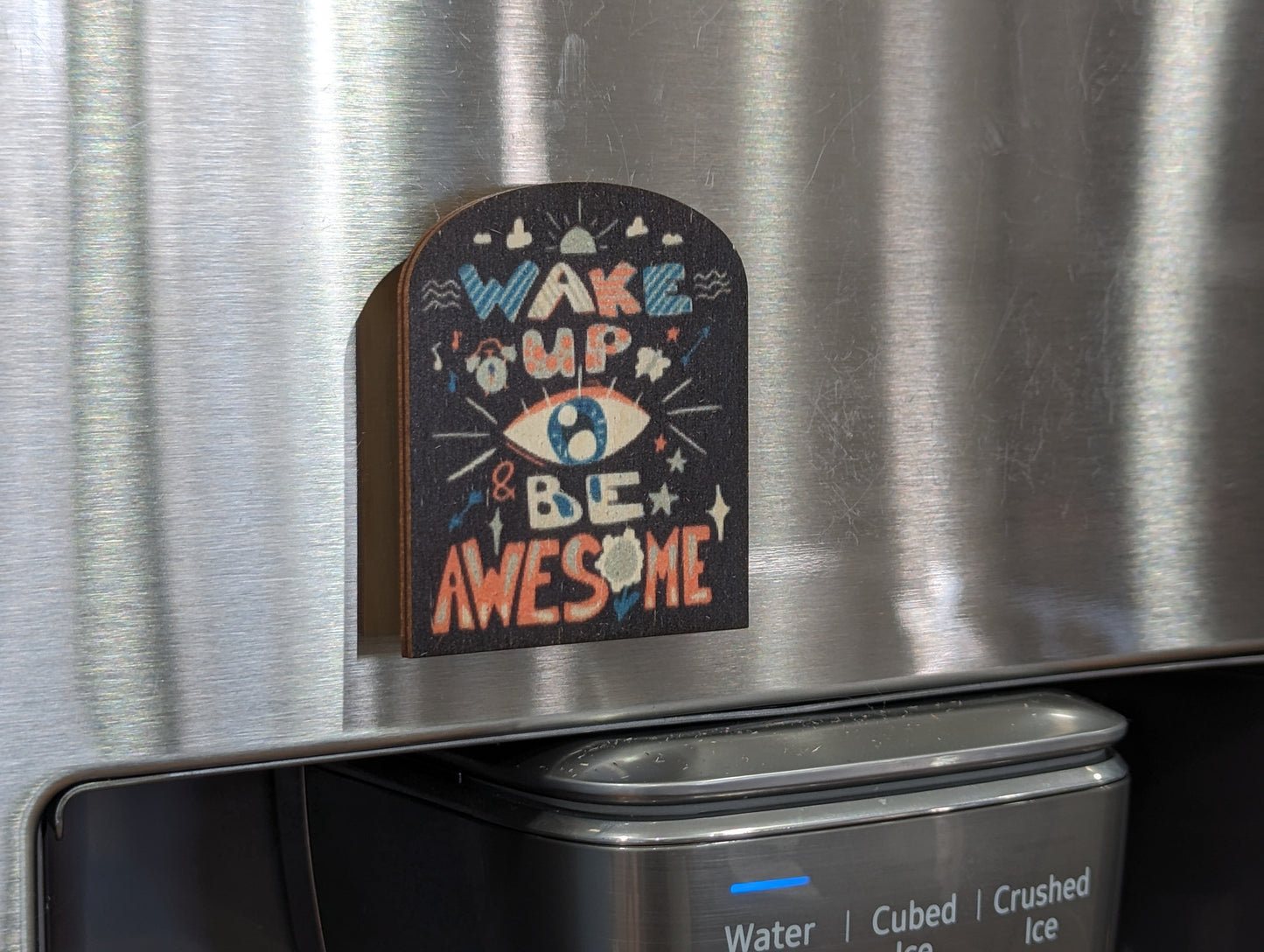 Wake Up And Be Awesome Black Bkgrd