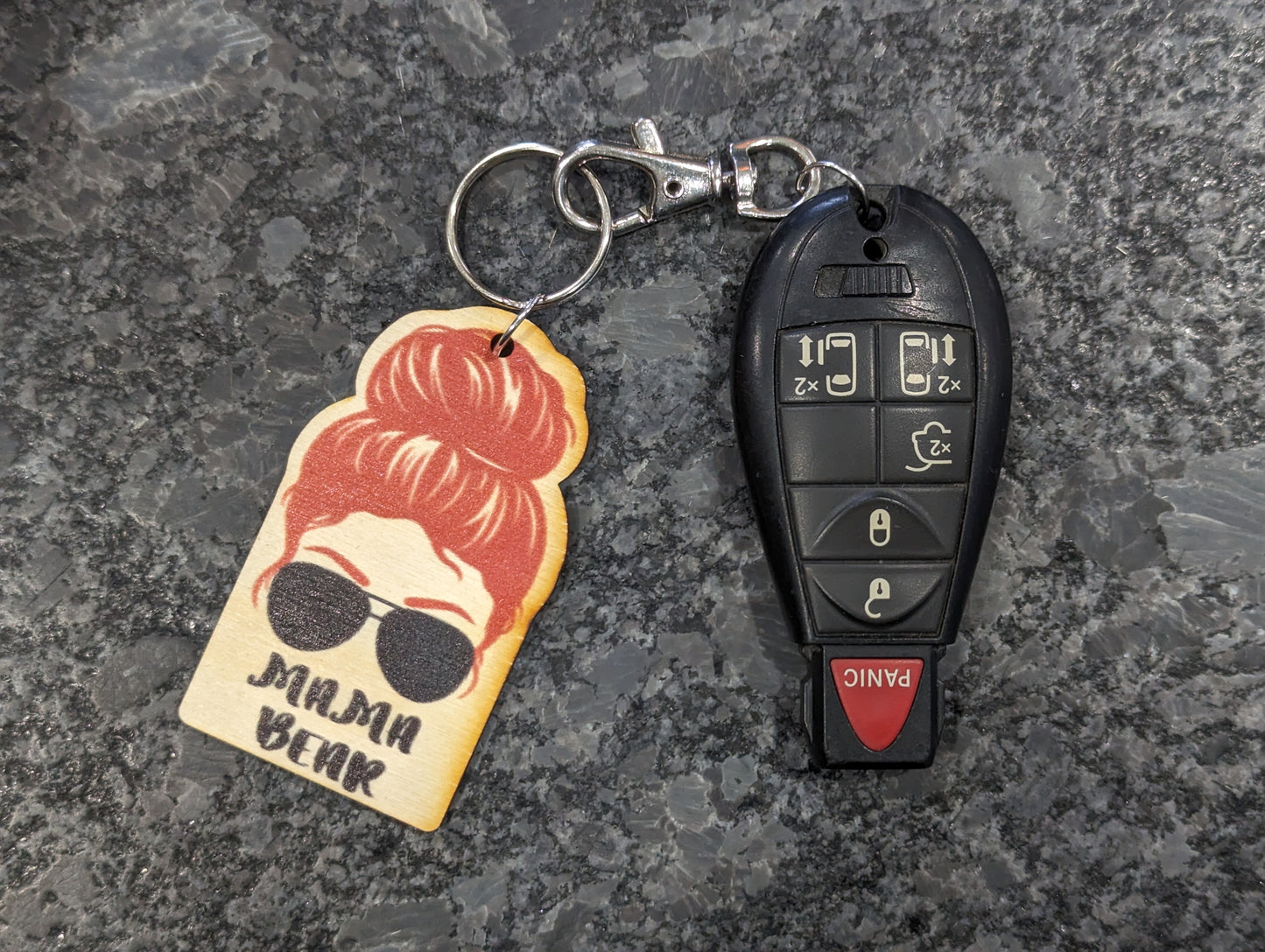 Mama Bear Red Hair Black Sunglasses