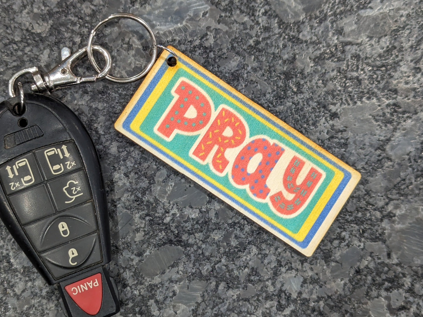 Pray Colorful Rectangle