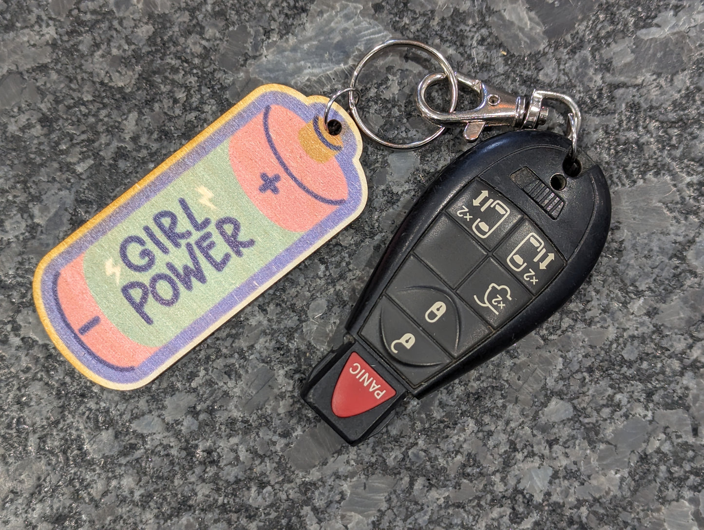 Girl Power Battery Shape