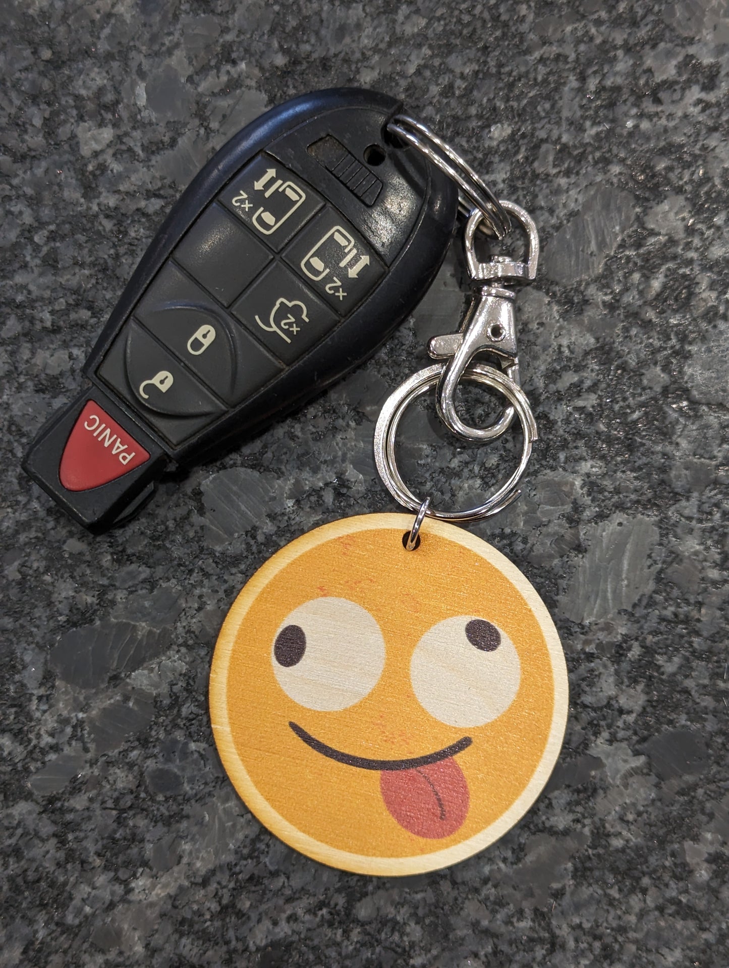 Crazy Eyes Smiley Face Emoji