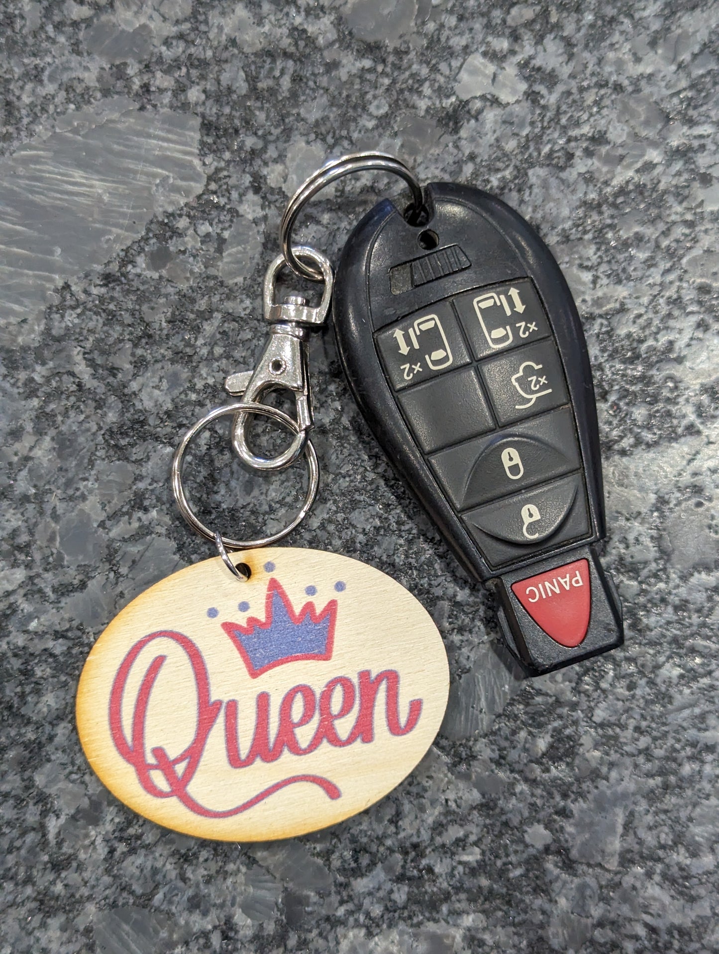 Queen Blue Pink Crown