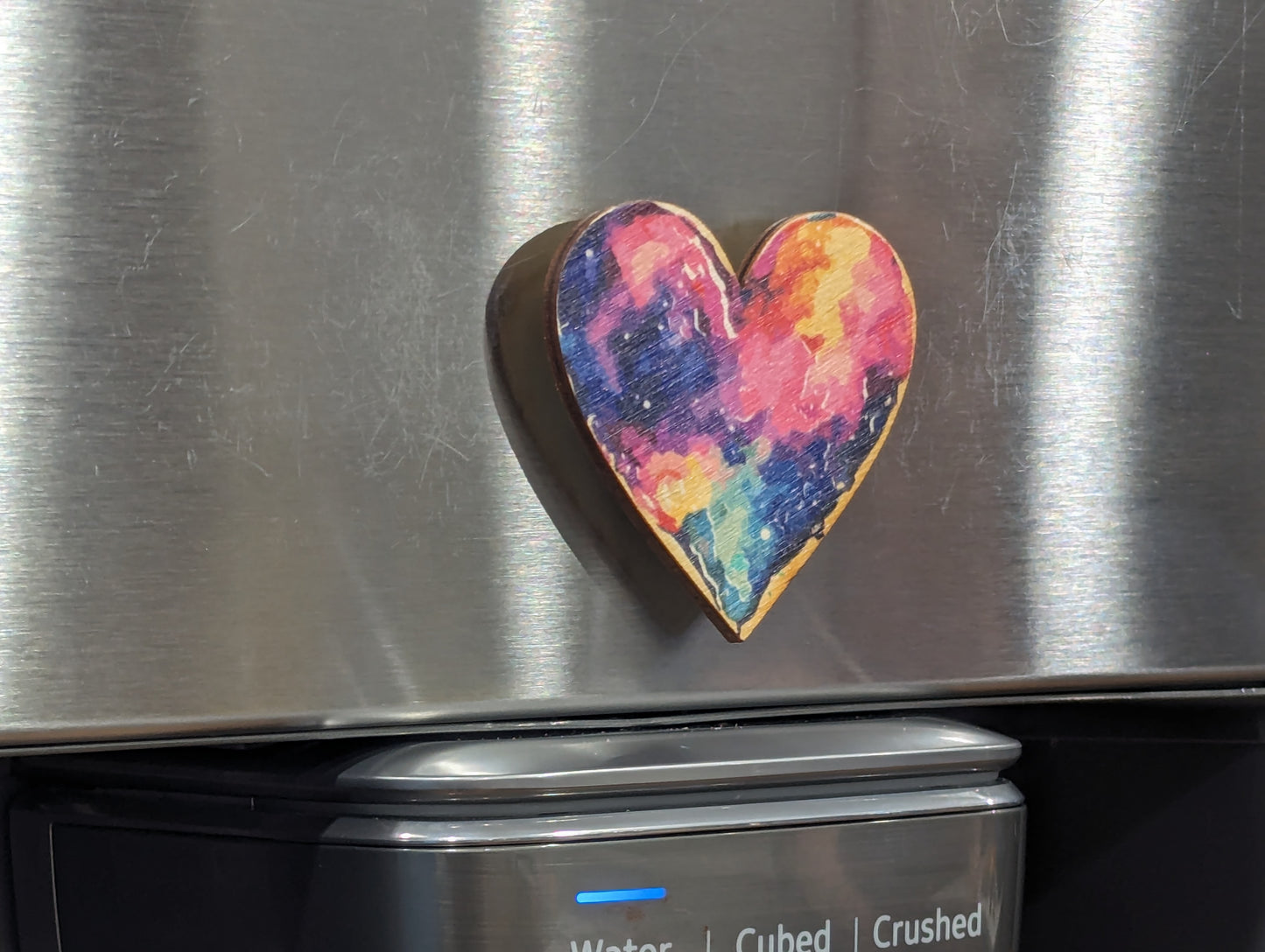 Tie Dye Rainbow Heart
