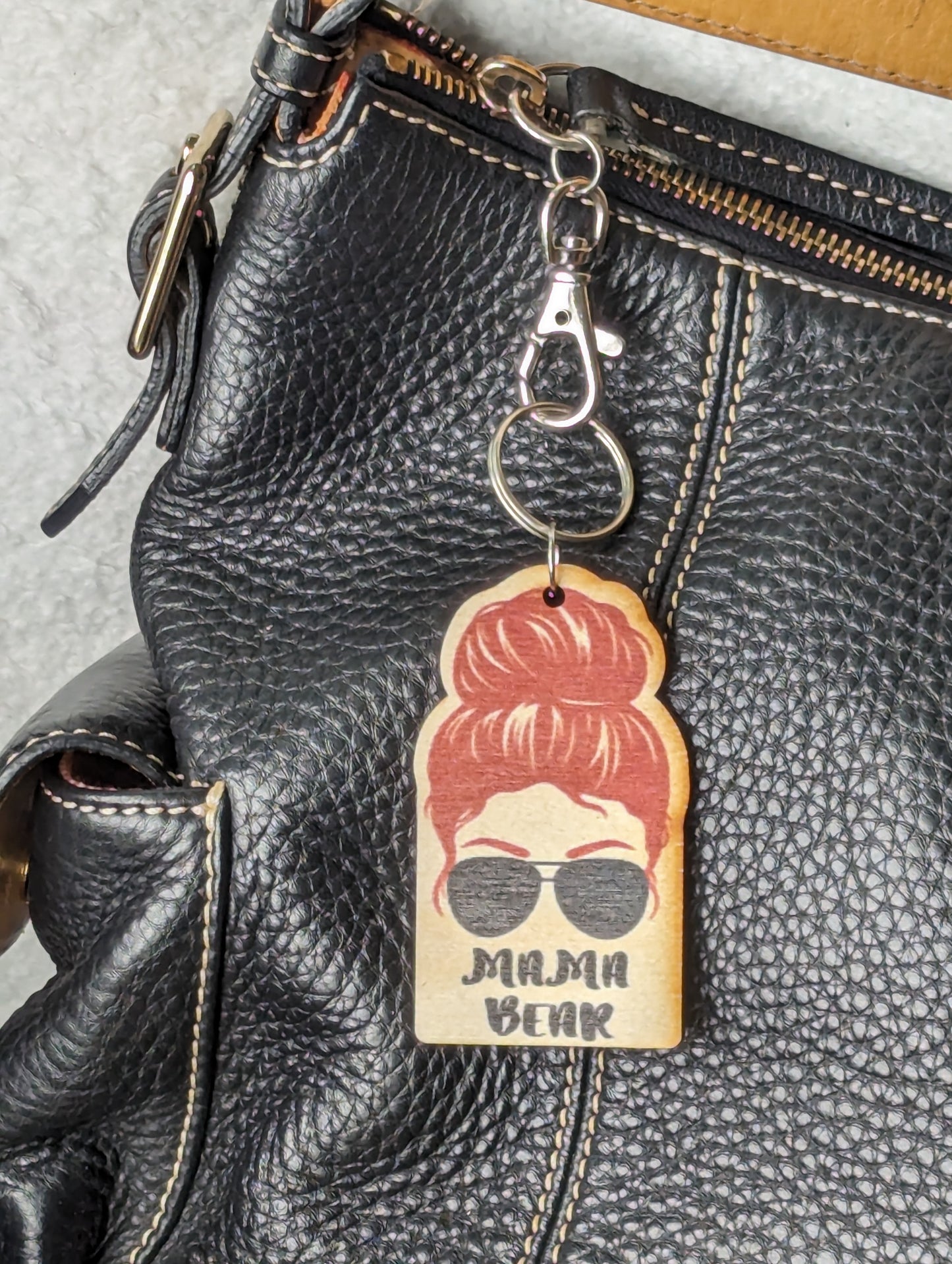 Mama Bear Red Hair Black Sunglasses
