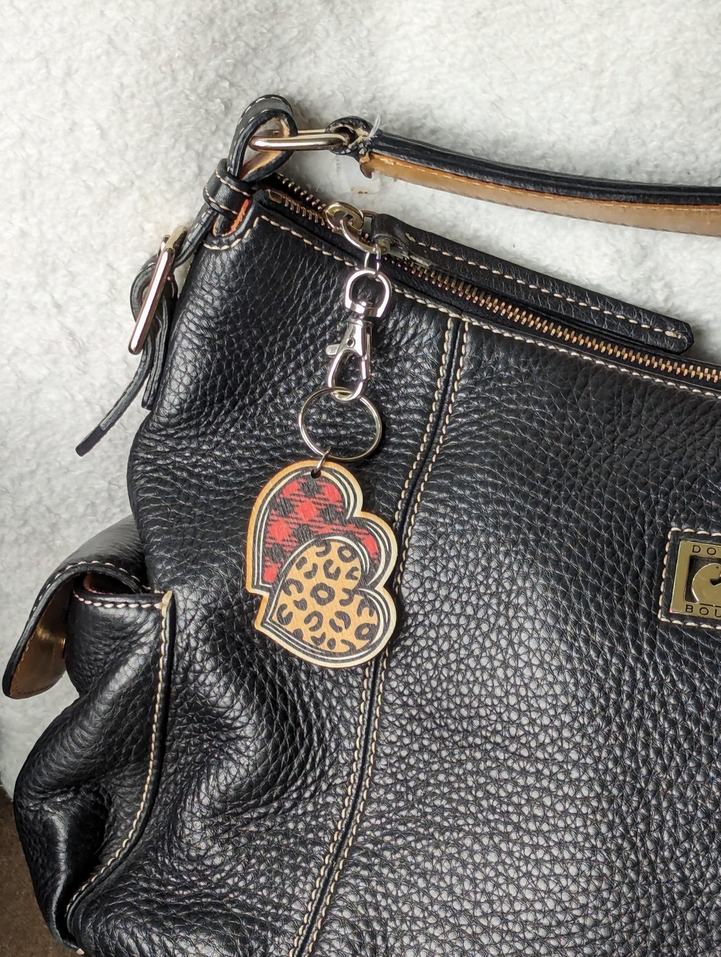 Leopard Buffalo Check Hearts