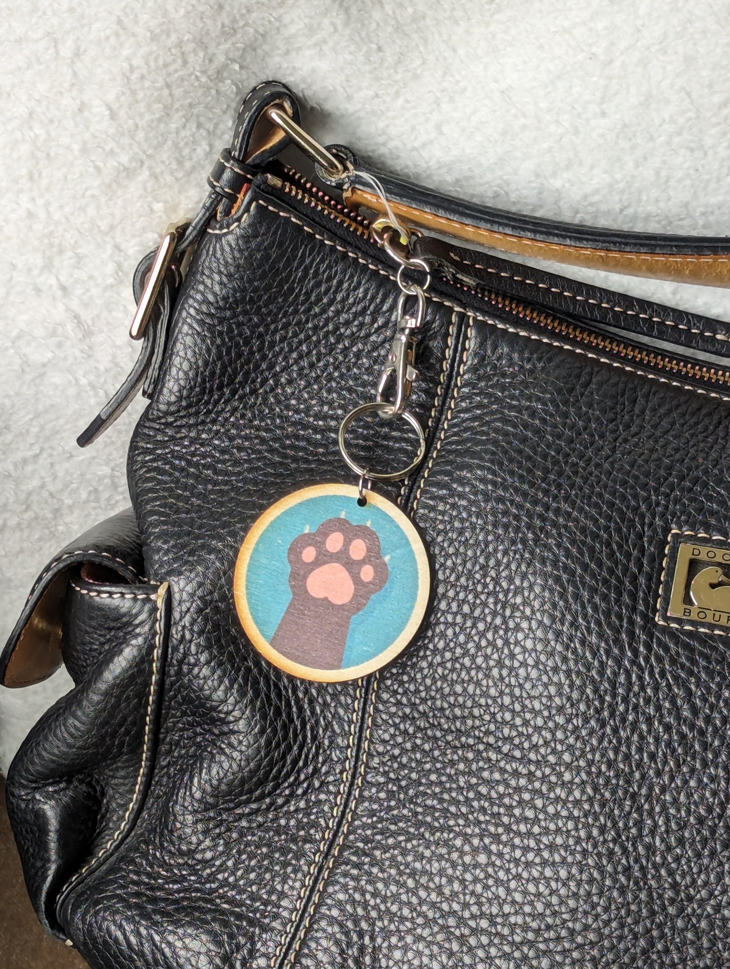 Cat Paw Blue Background