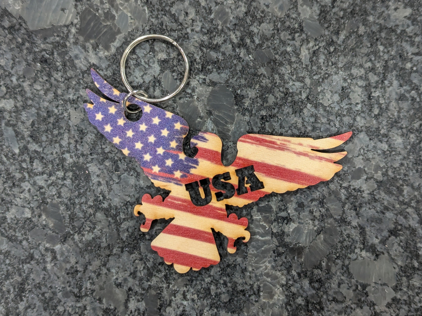 American Flag USA Eagle Shape