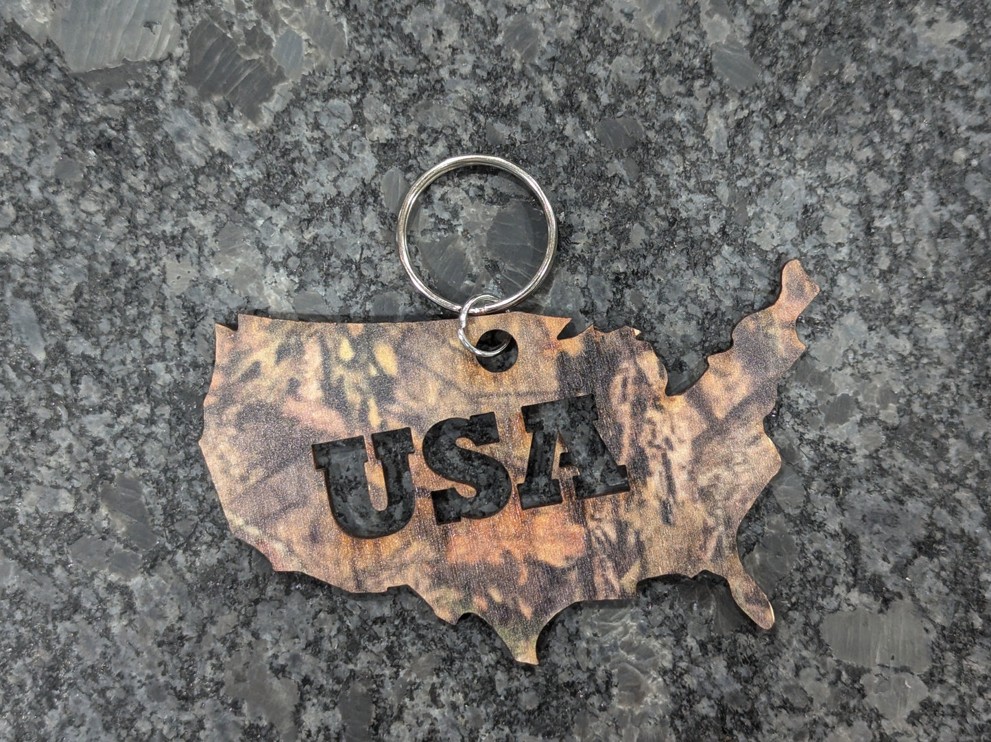 Woods Camo USA Shape