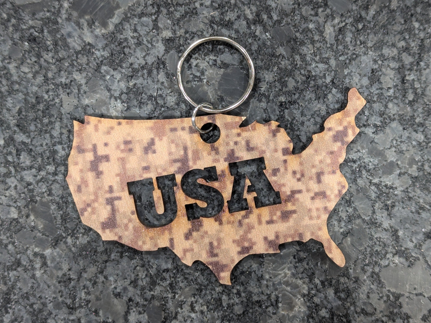 Desert Camo USA Shape