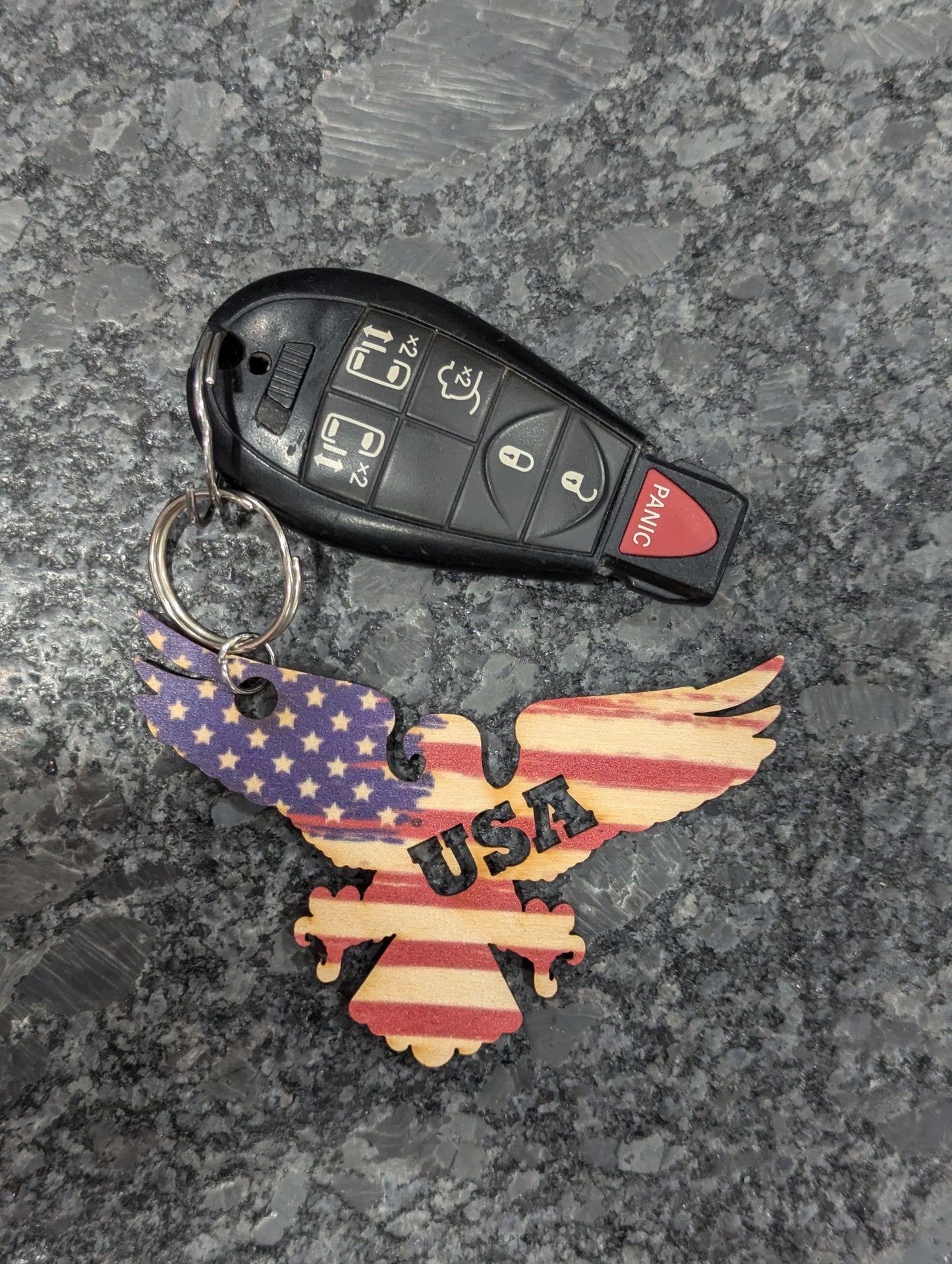 American Flag USA Eagle Shape