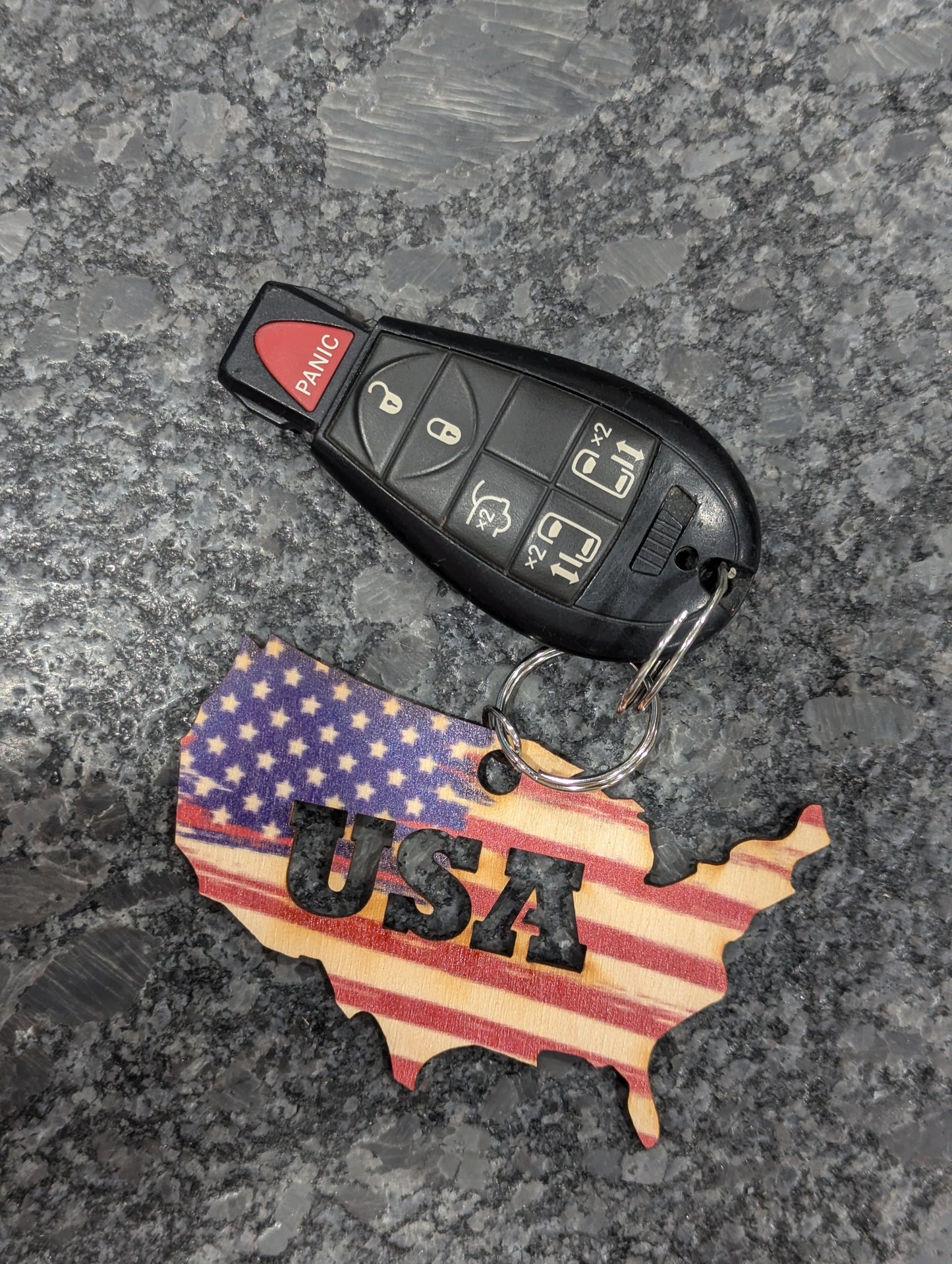 American Flag USA Shape