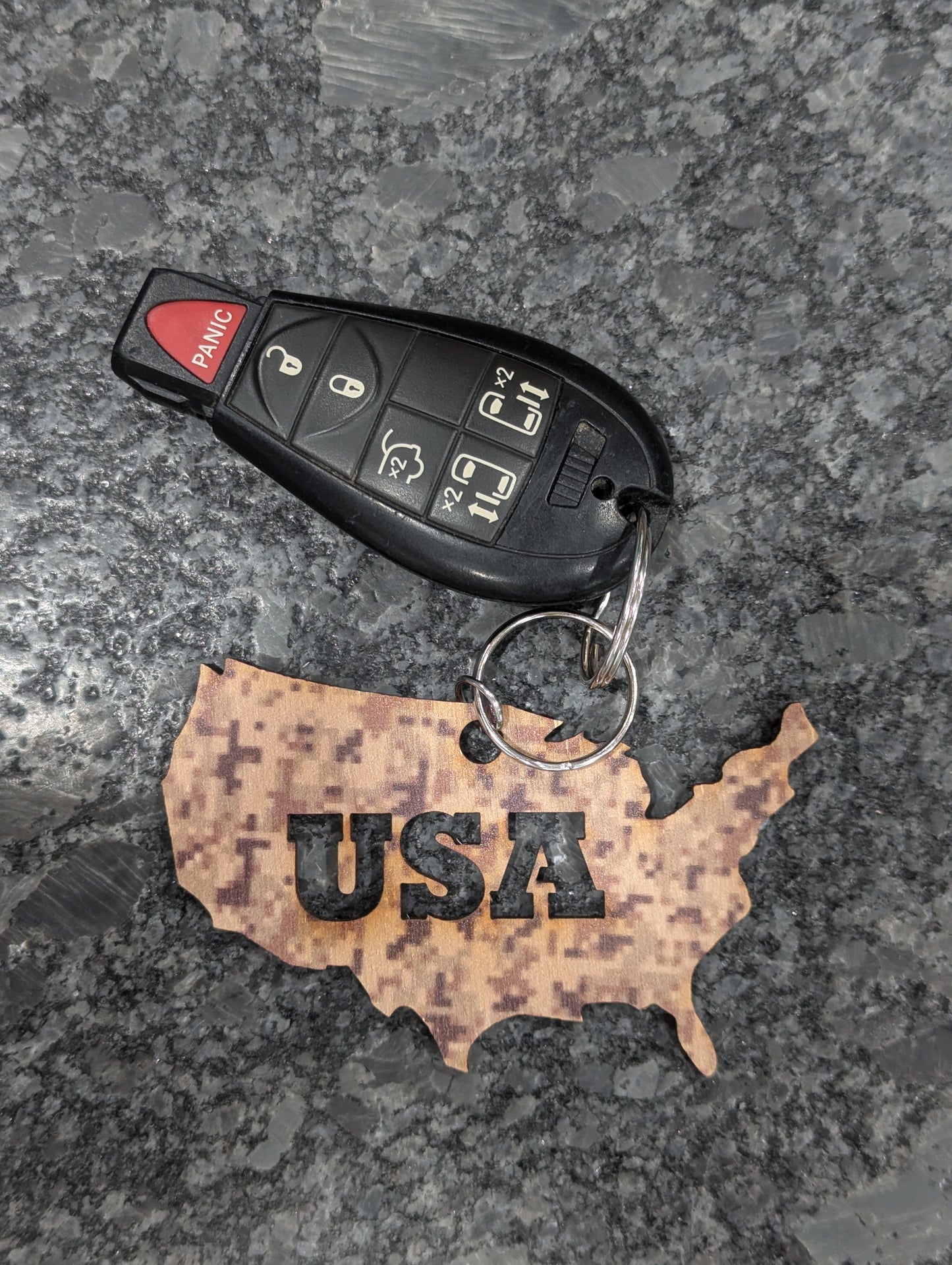 Desert Camo USA Shape