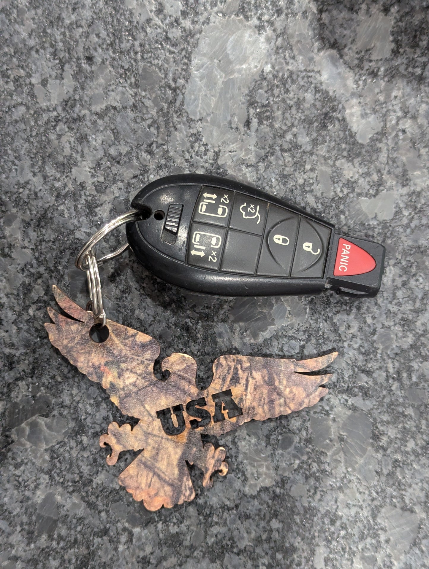 Woods Camo USA Eagle Shape