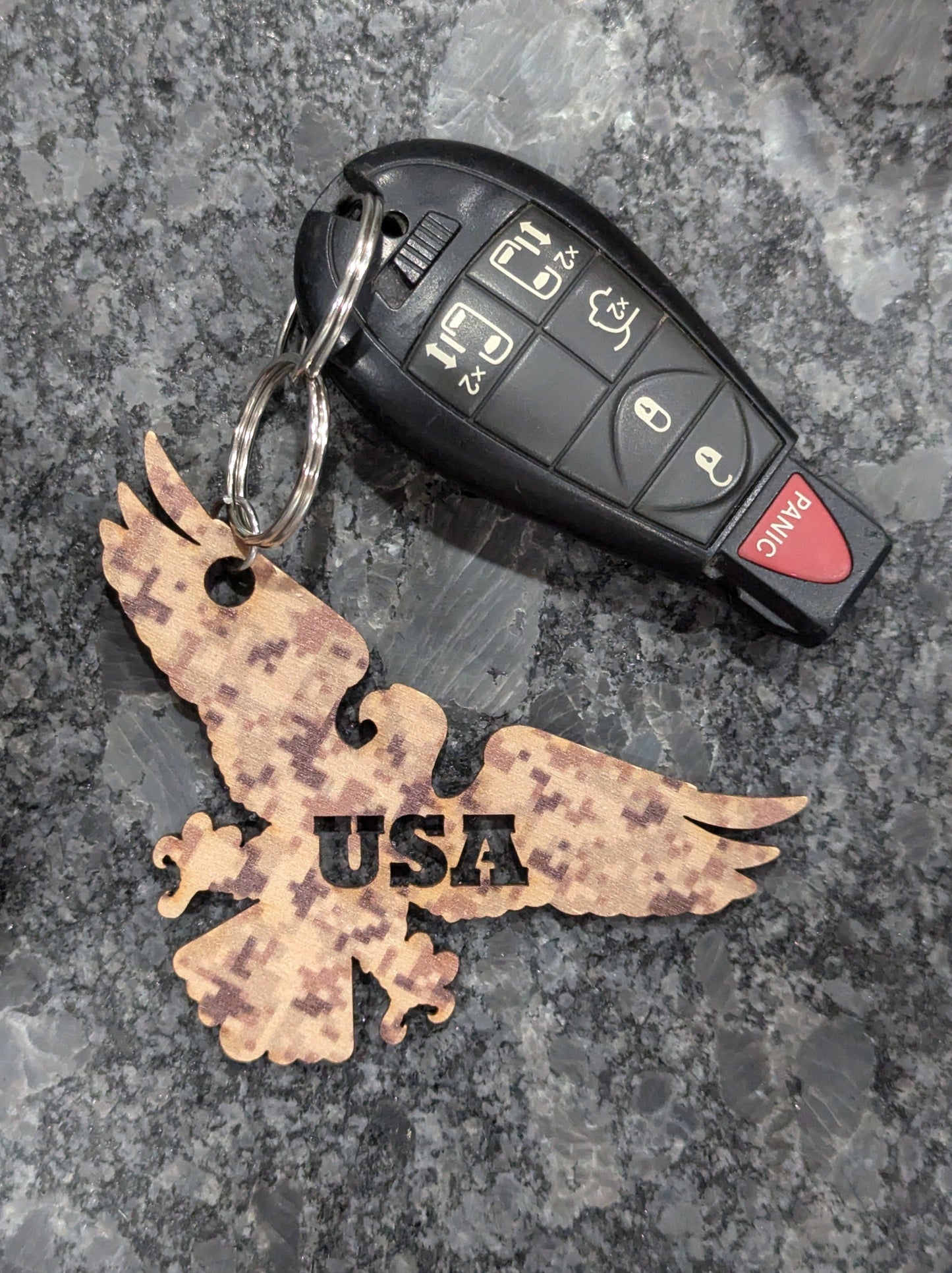 Desert Camo USA Eagle Shape