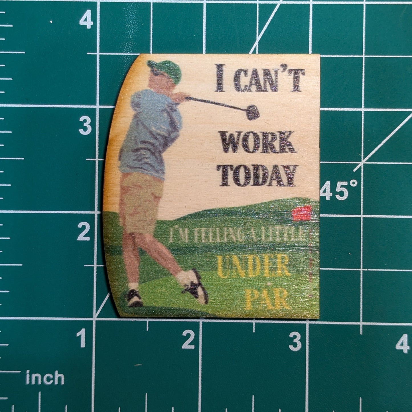 I Can't Work Today I Am Feeling A Little Under Par