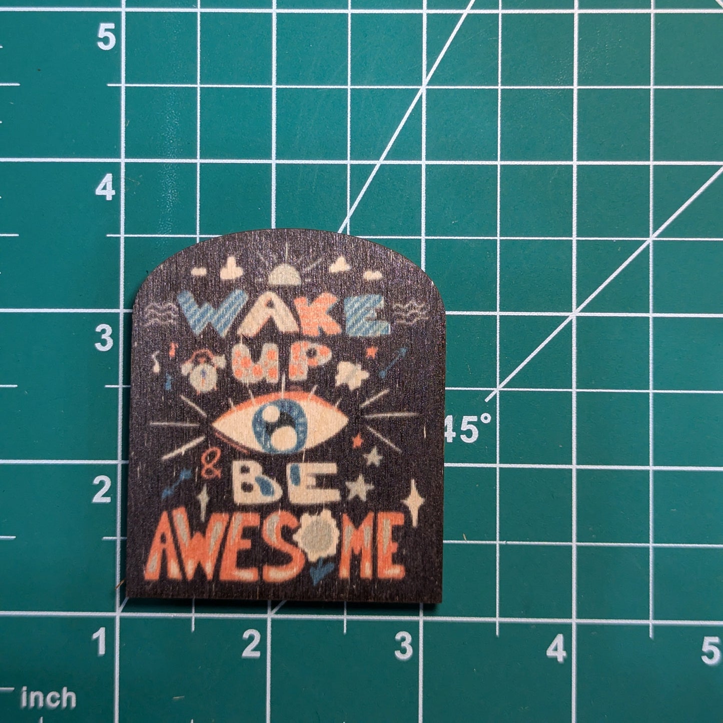 Wake Up And Be Awesome Black Bkgrd