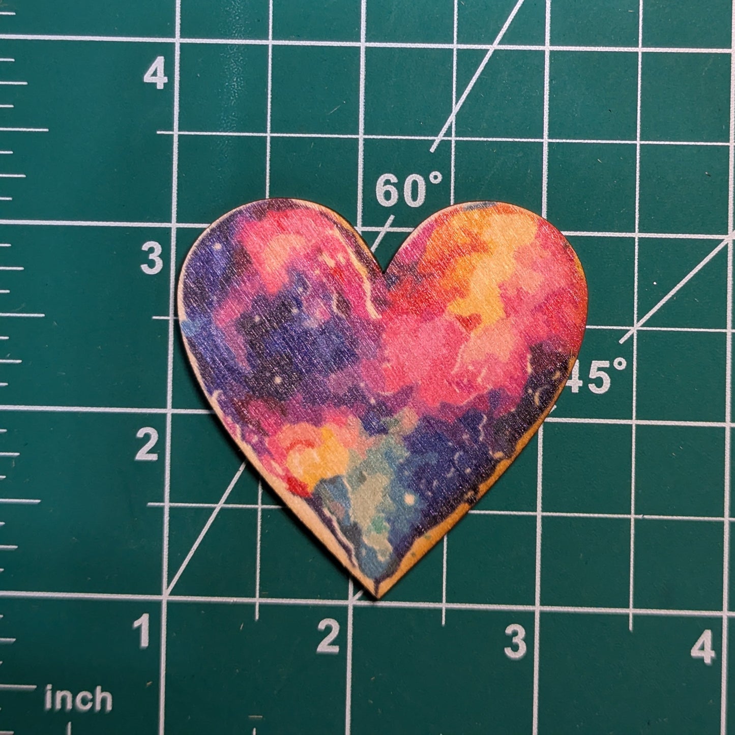 Tie Dye Rainbow Heart