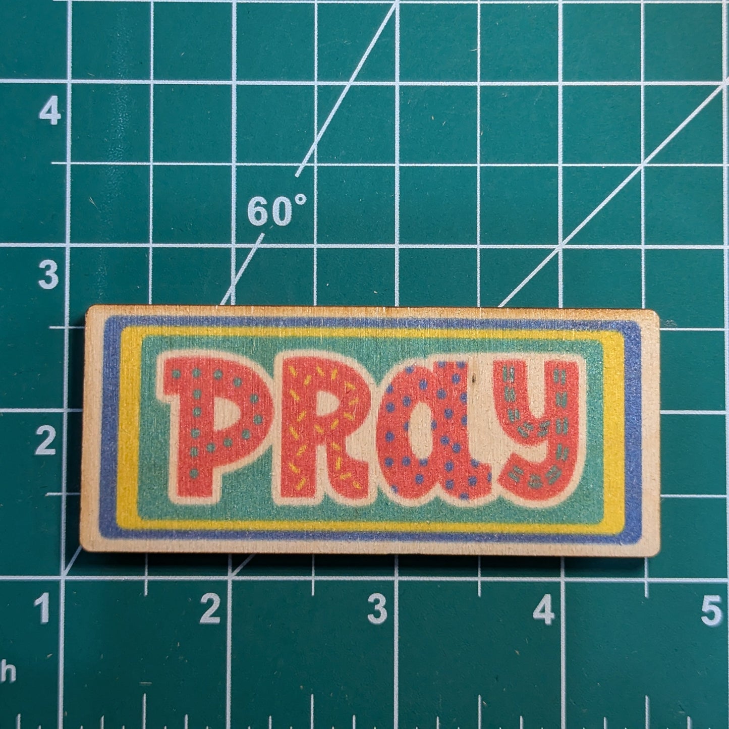 Pray Colorful Rectangle