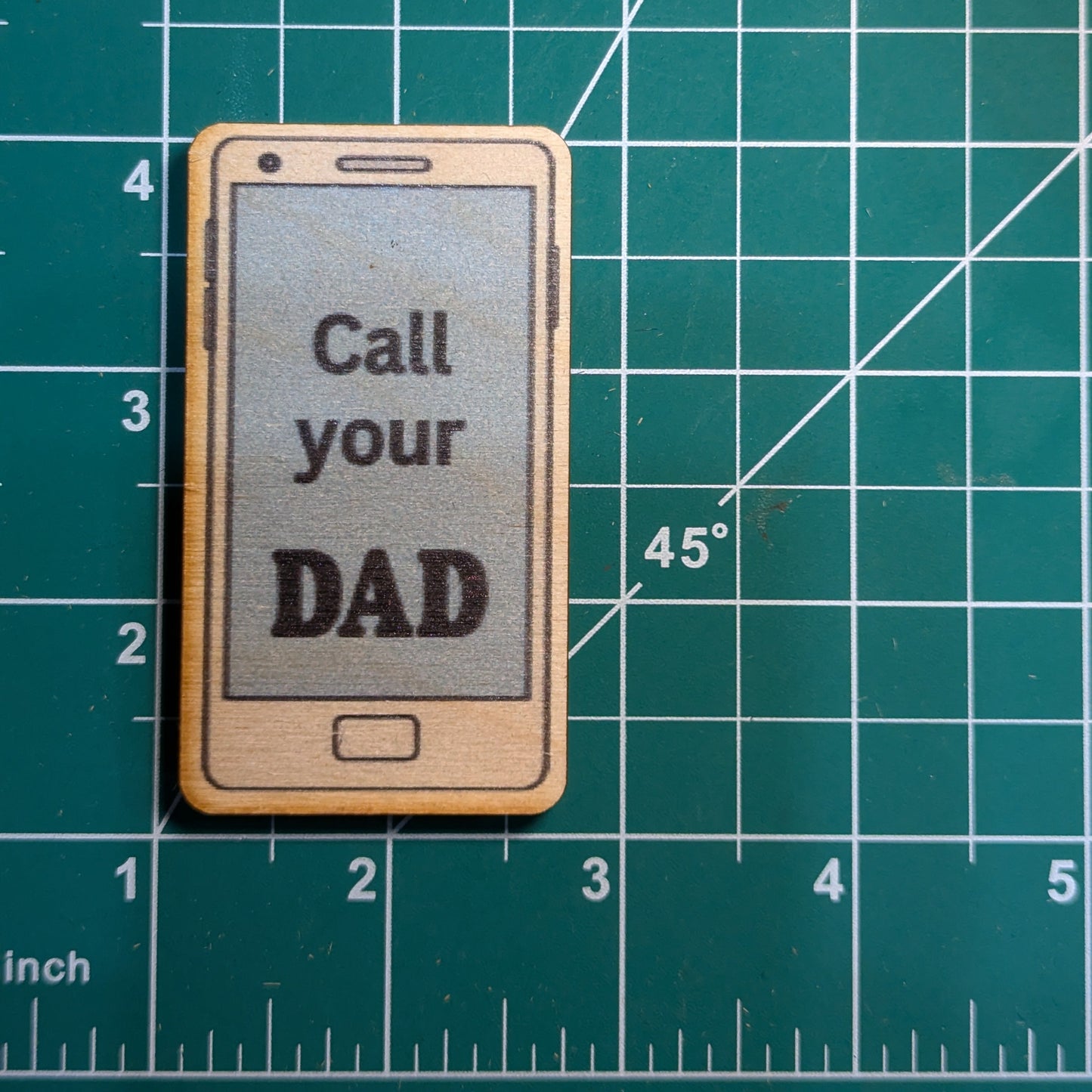 Call Your Dad Cell Phone Shape