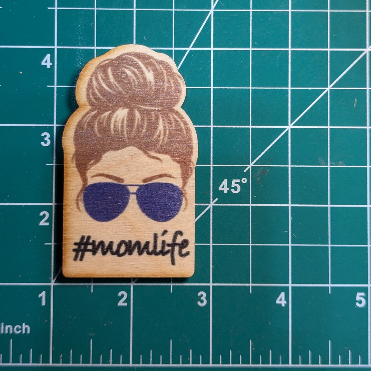#momlife Light Brown Hair Blue Sunglasses