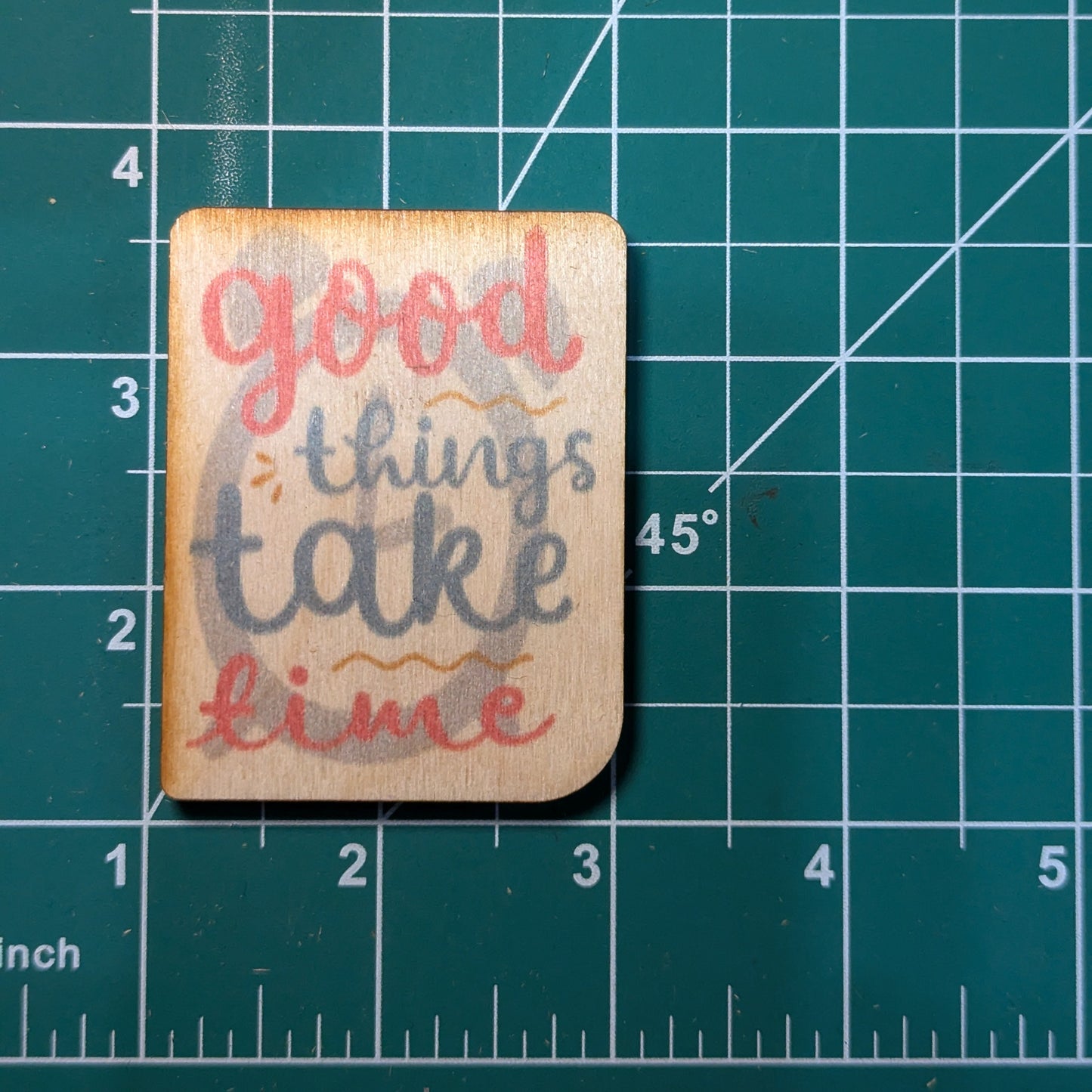 Good Things Take Time Clock