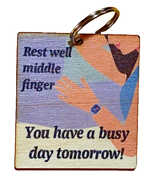 Rest Well Middle Finger