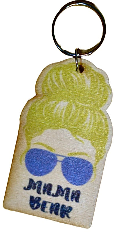 Mama Bear Blonde Hair Blue Sunglasses