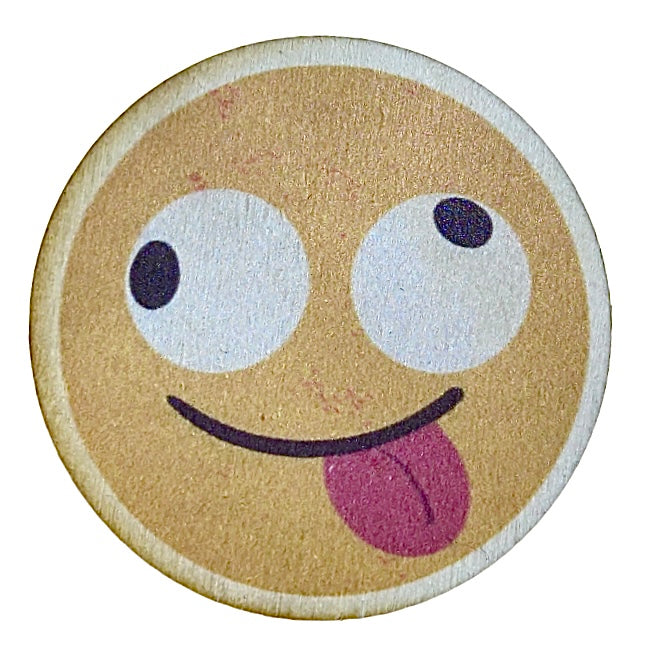 Crazy Eyes Smiley Face Emoji