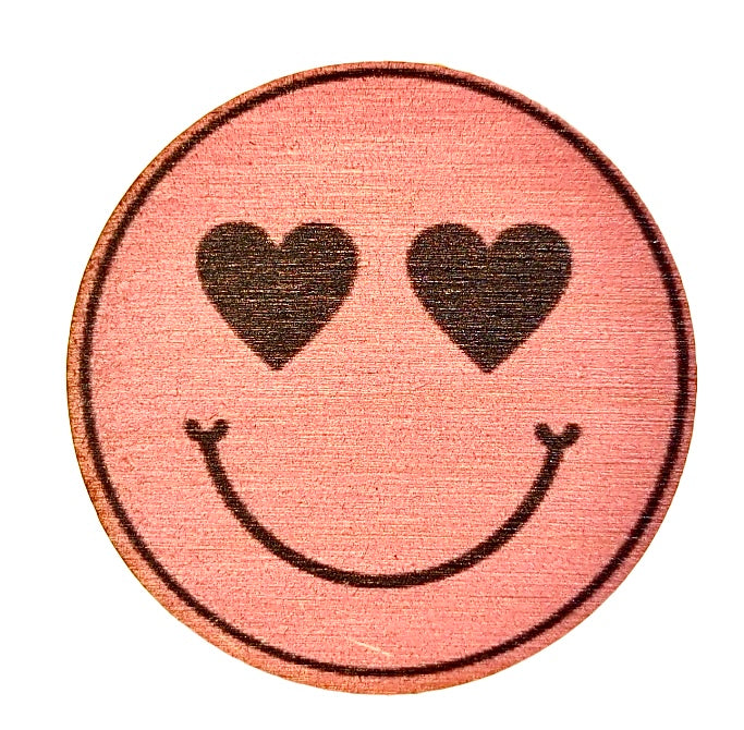 Heart Eyes Emoji Pink