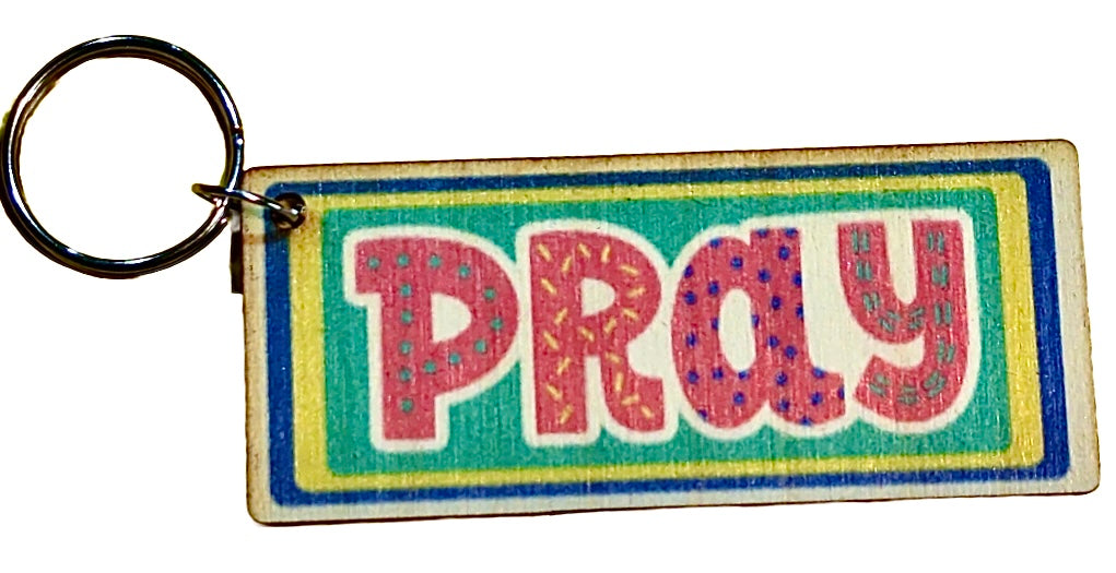 Pray Colorful Rectangle