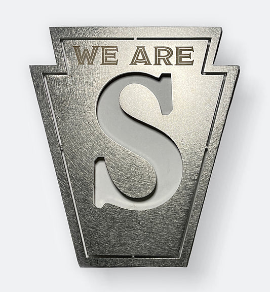 WE ARE State College 16 Gauge Stainless Steel Magnet