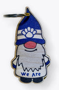 Blue Hat with Paw Gnome Keychain