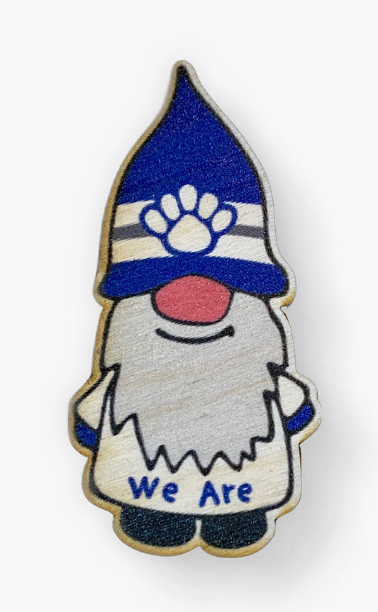 Blue Hat with Paw Gnome Magnet