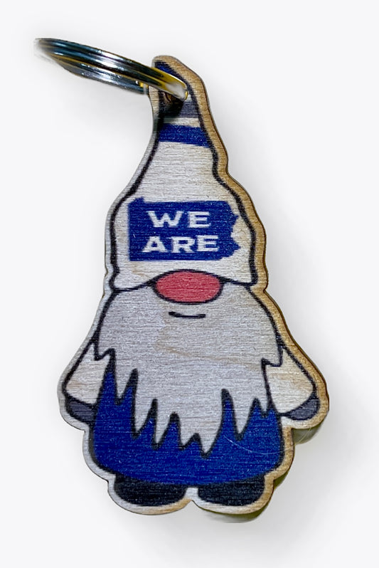 WE ARE PA Shape Hat Gnome Keychain