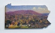 Coordinates Mt Nittany Magnet PA Shape