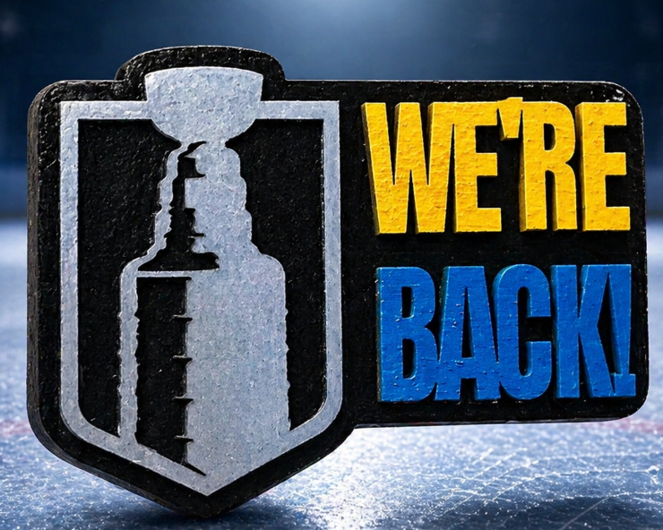 Stanley cup We're Back magnet