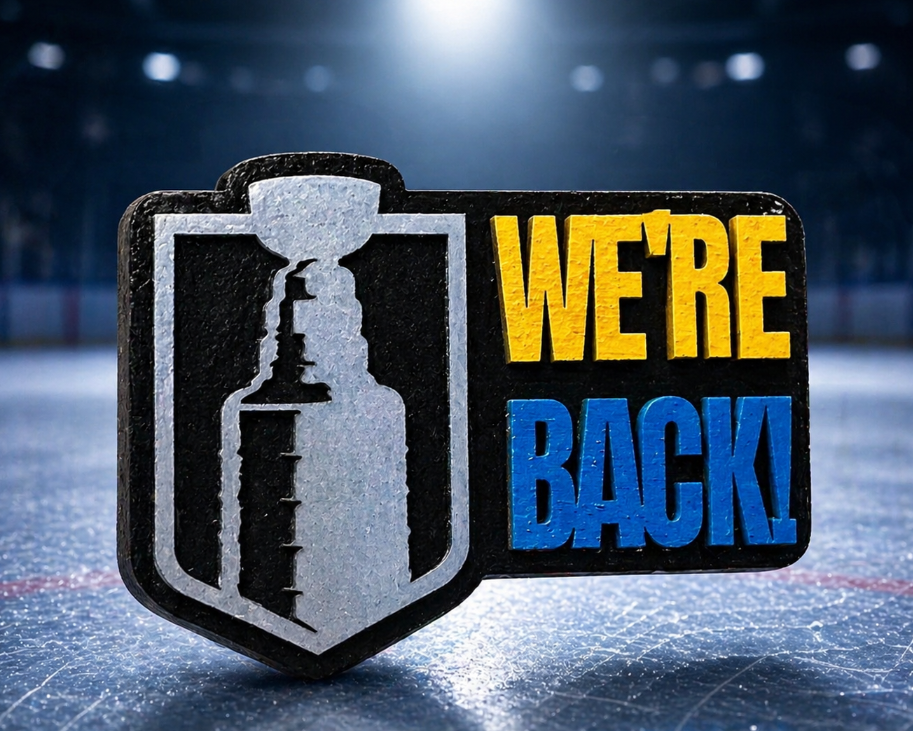Stanley cup We're Back magnet