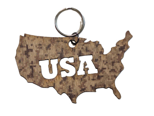 Desert Camo USA Shape