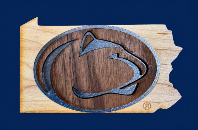 Wood Nittany Lion Magnet