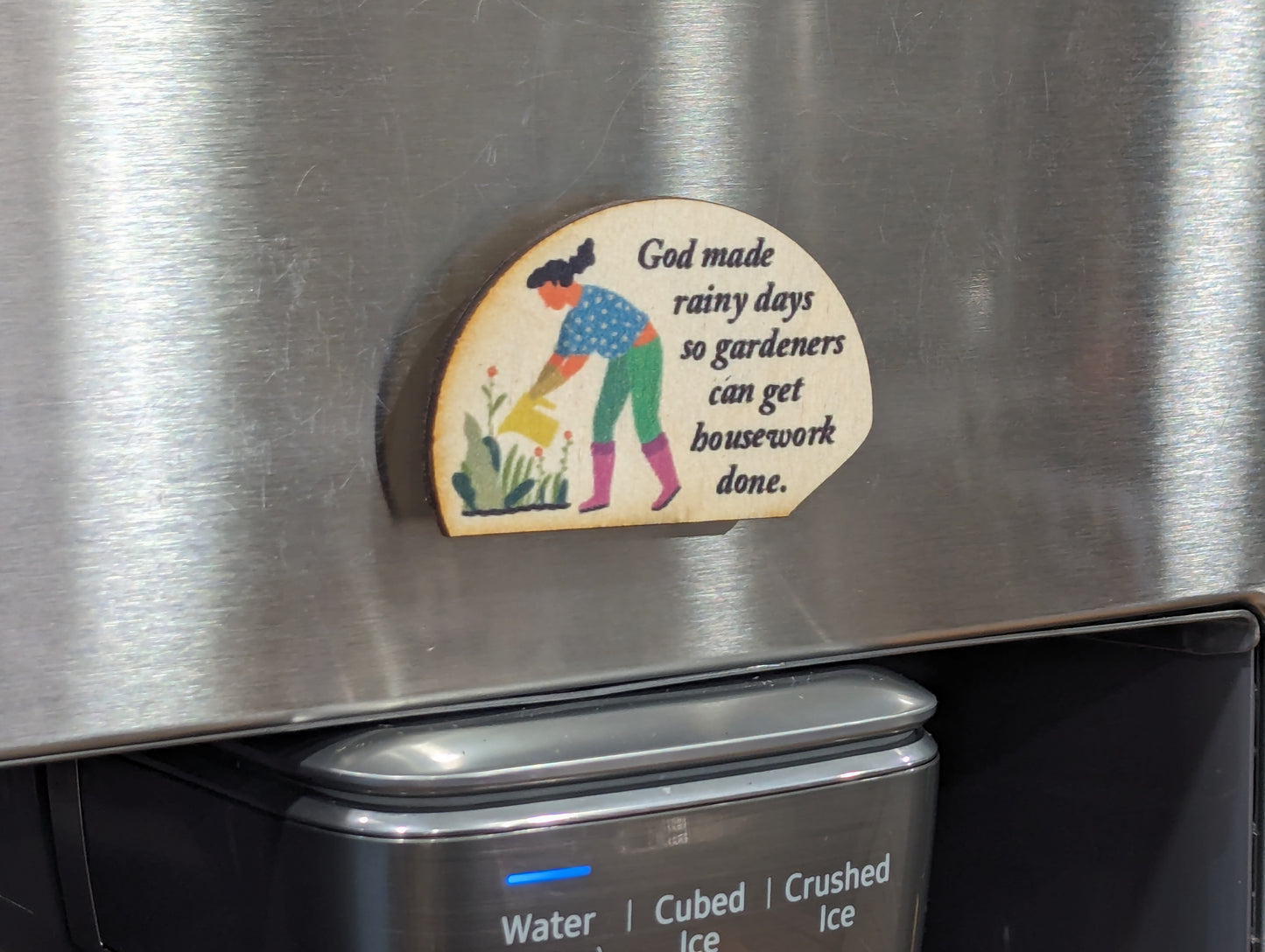 God Made Rainy Days So Gardeners Can Get Housework Done