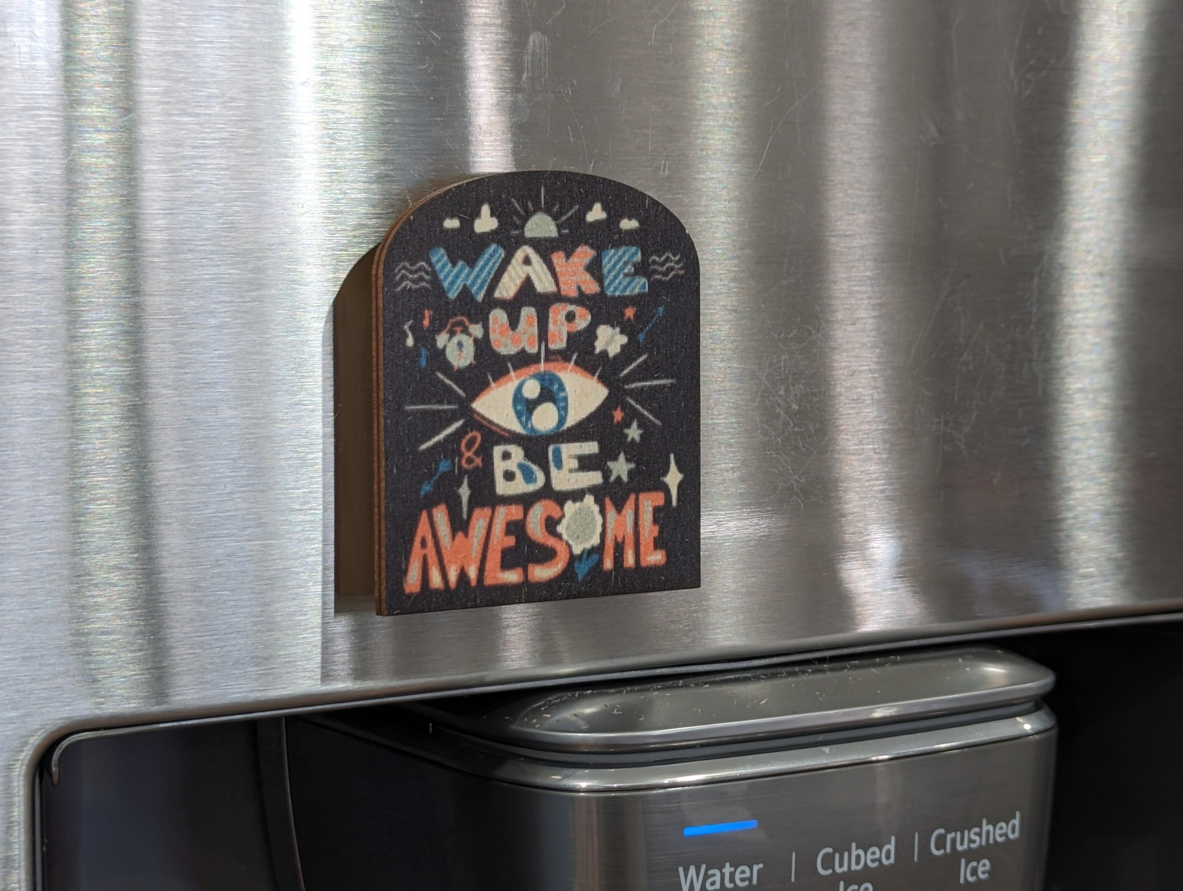 Wake Up And Be Awesome Black Bkgrd