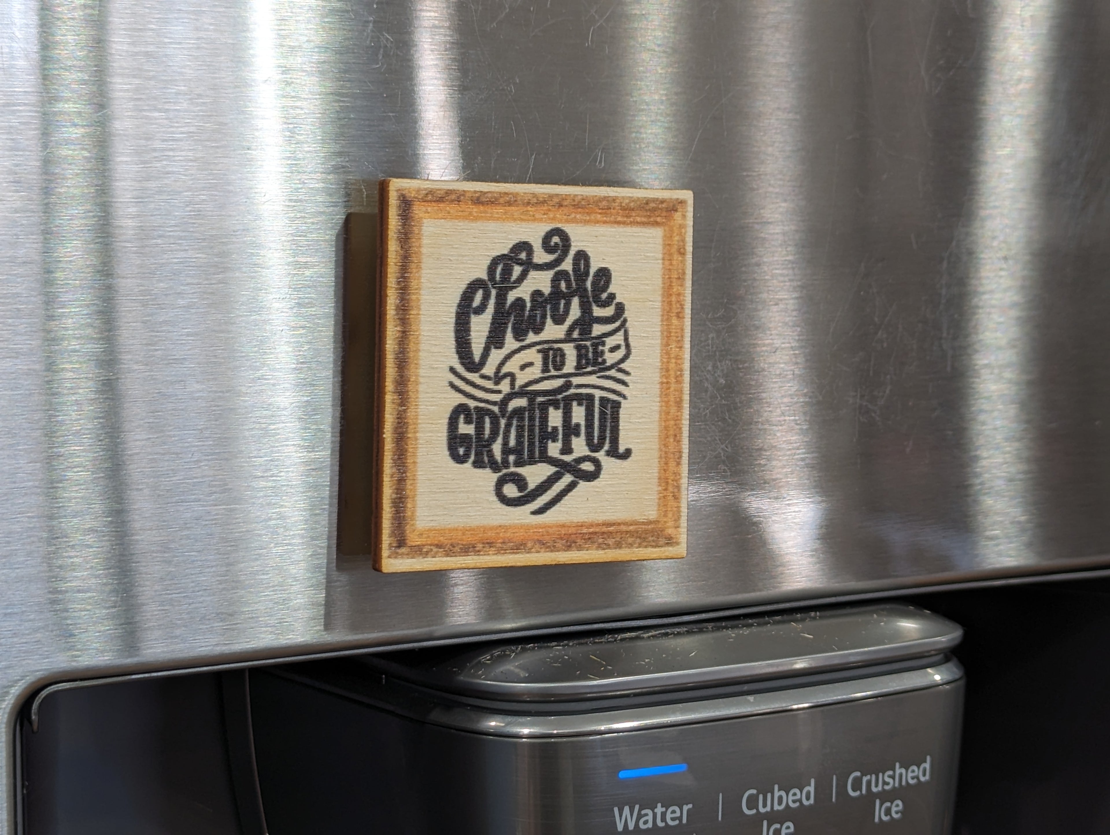 Choose To Be Grateful Gold Frame