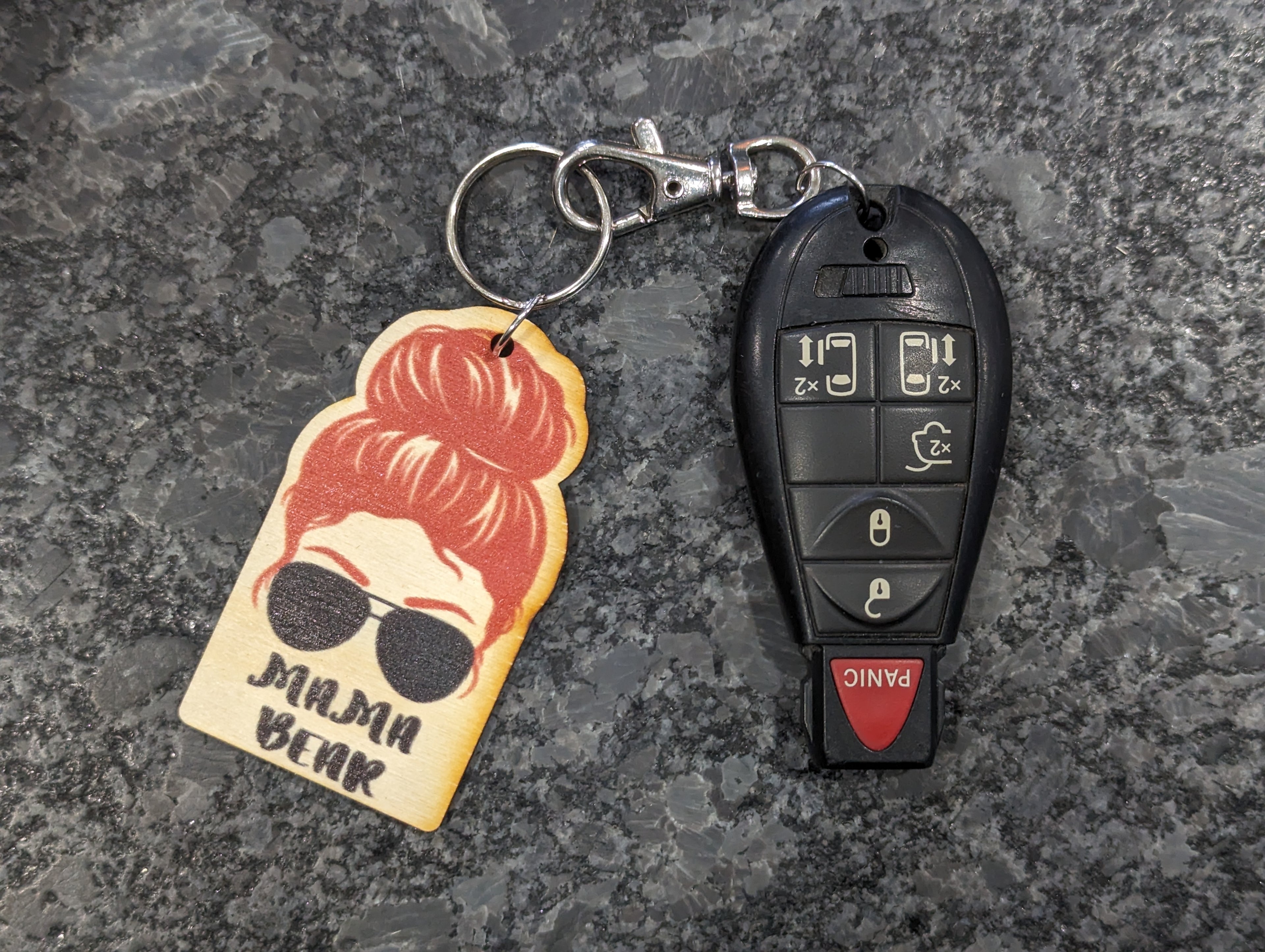 Mama Bear Red Hair Black Sunglasses