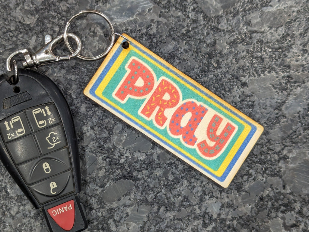 Pray Colorful Rectangle