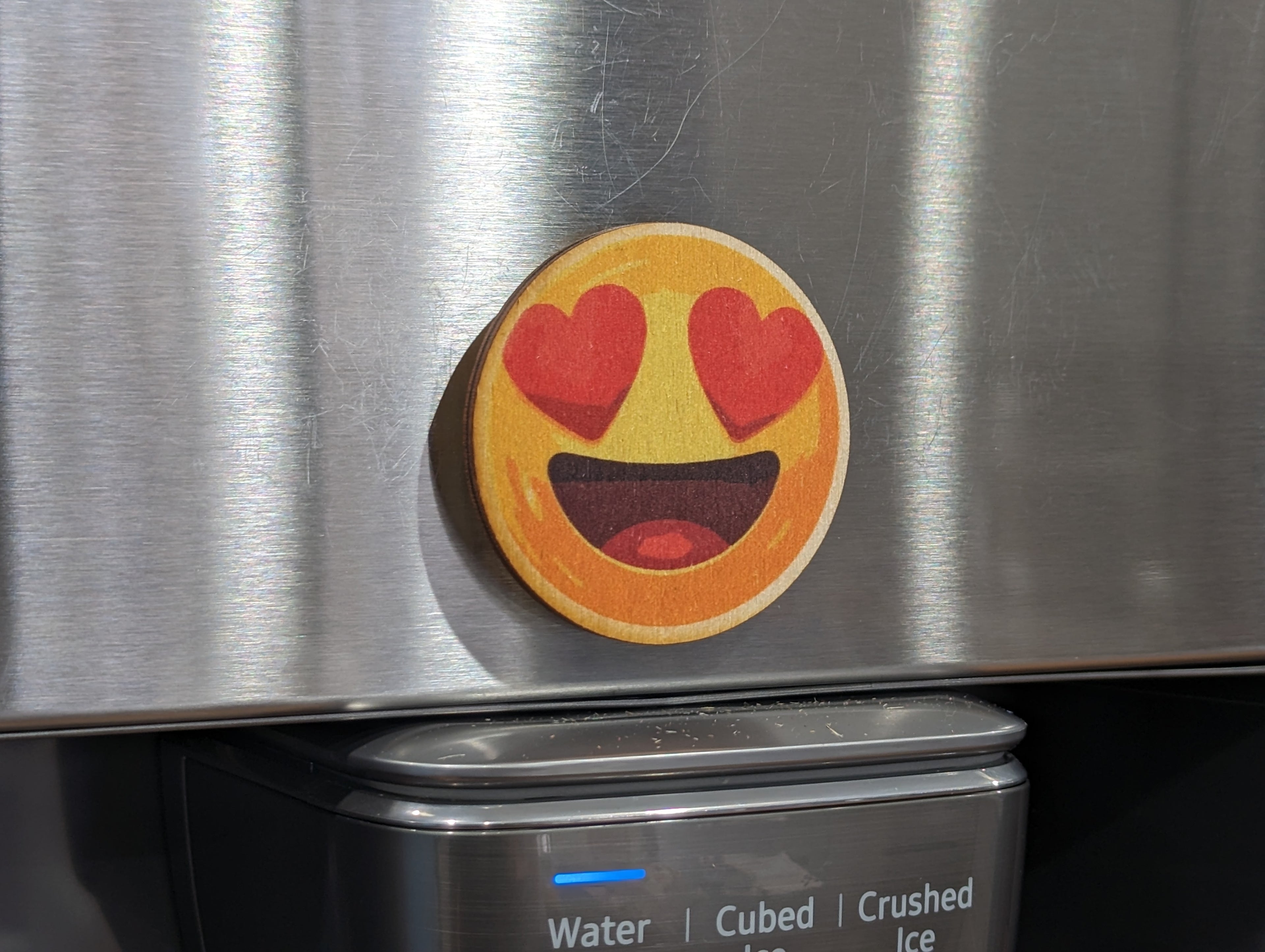 Yellow Heart Eyes Emoji