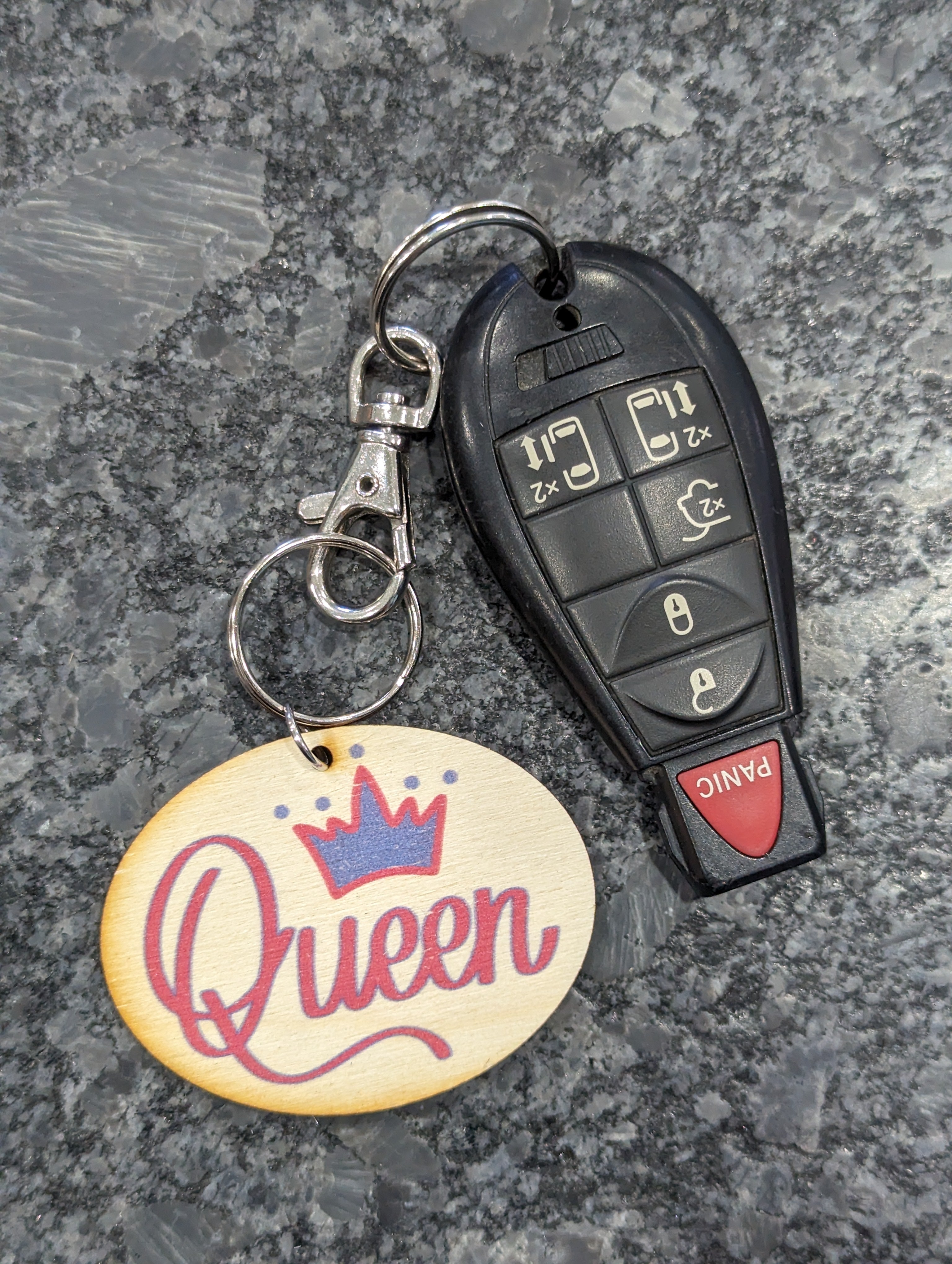 Queen Blue Pink Crown