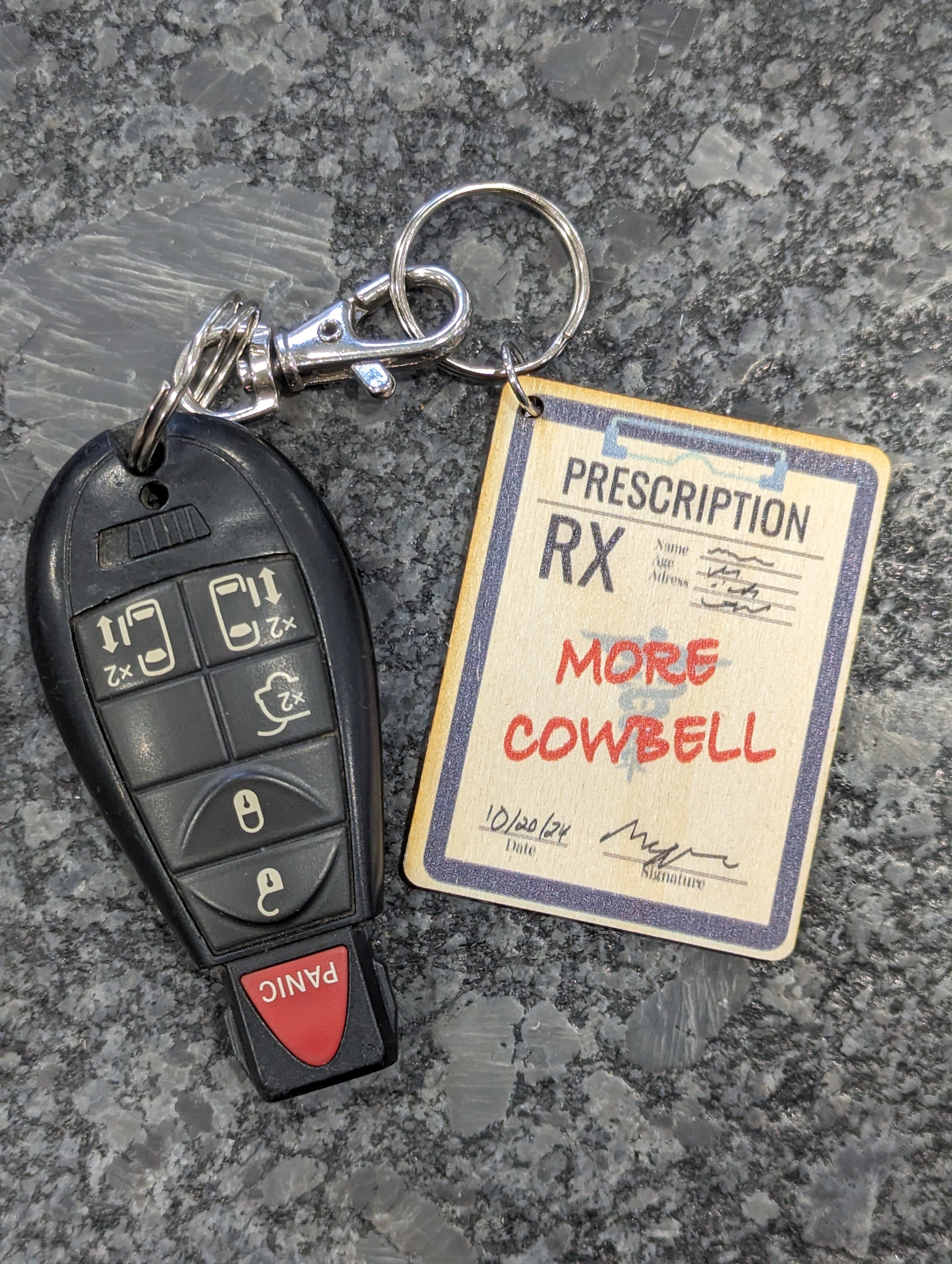 More Cowbell Prescription Pad