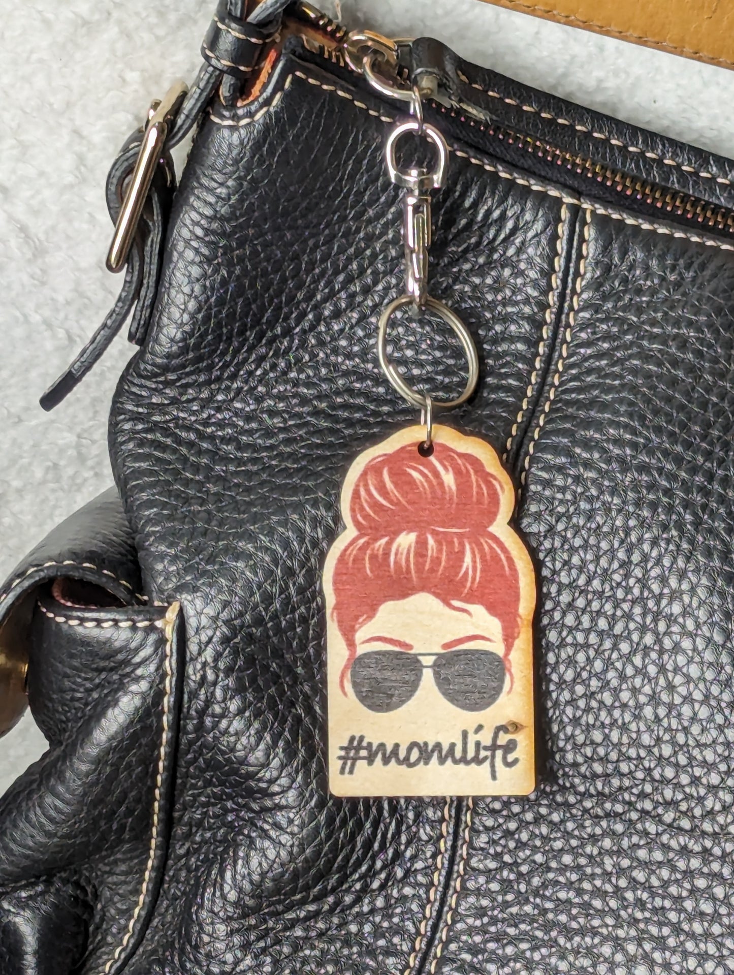 #momlife Red Hair Black Sunglassses
