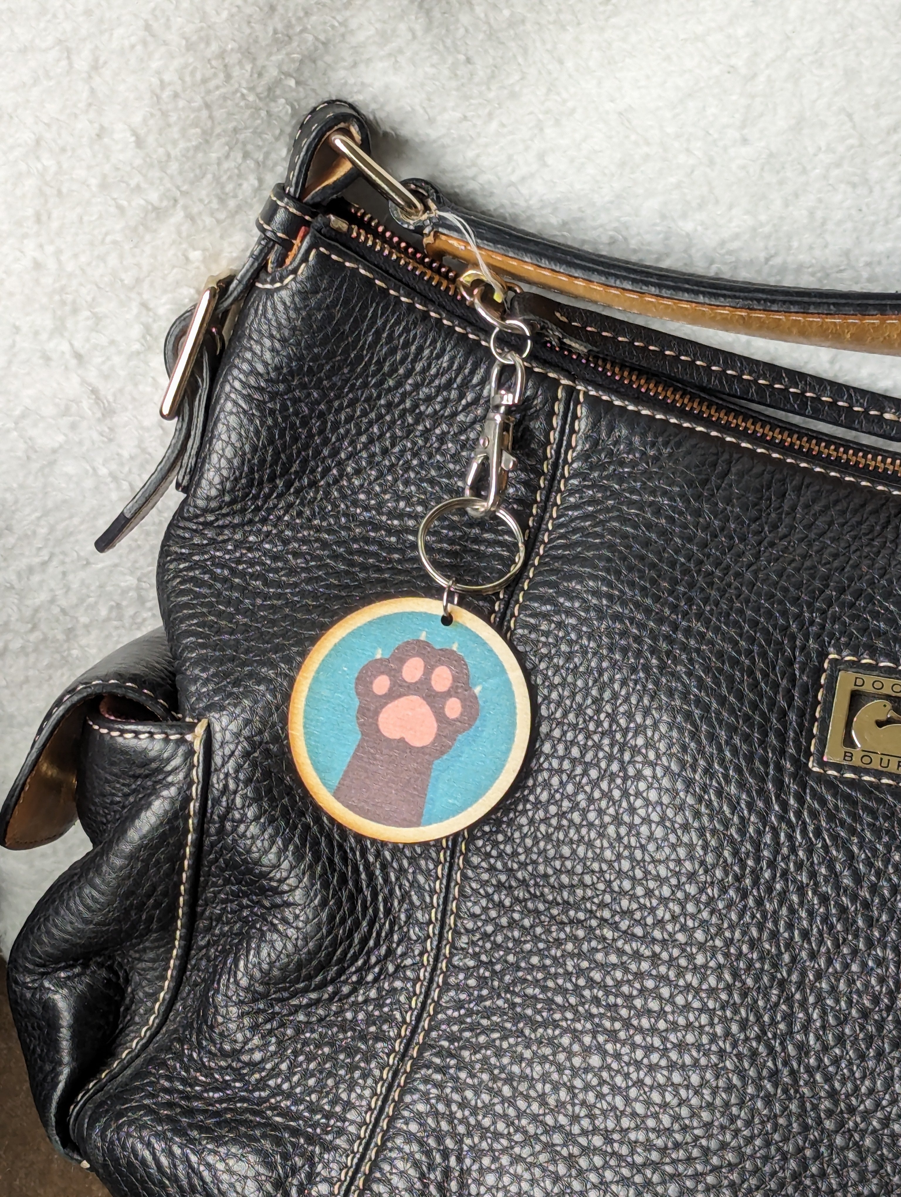 Cat Paw Blue Background